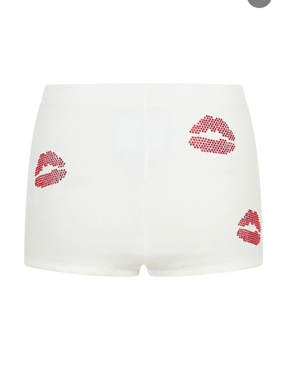 White Fox Pepper You In Kisses White Booty Shorts Size Small Nwt